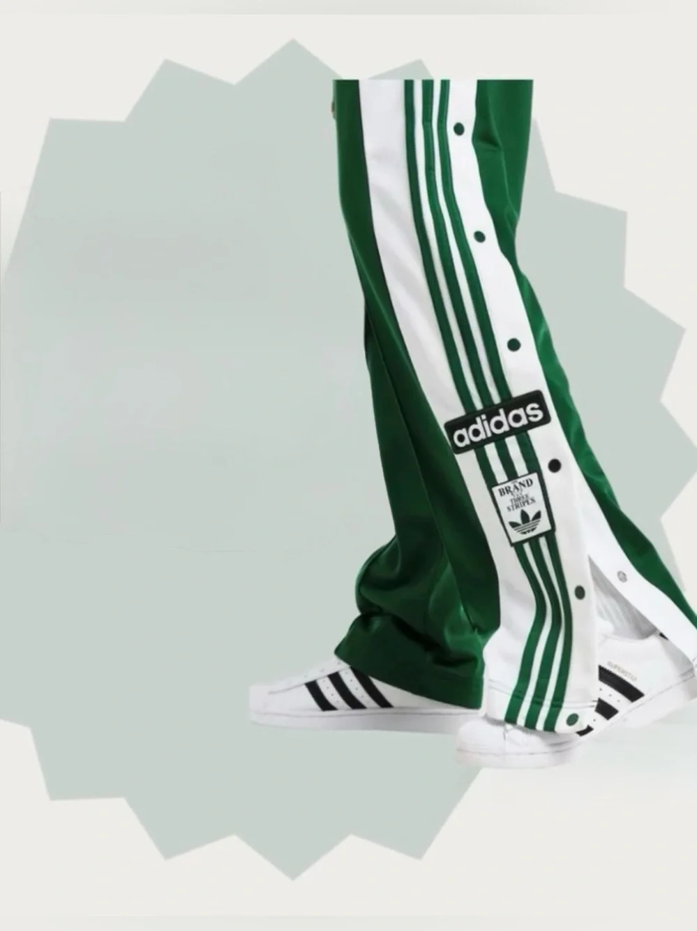 Adidas Originals [S] Women’s Adibreak Track Pants Green KD6327 - Picture 7 of 12